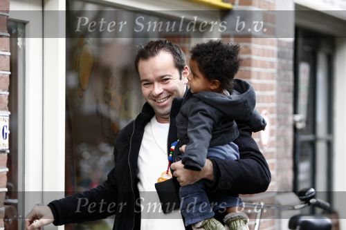 Amsterdam 22 oktober 2008
Peter v d Vorst met zijn zoontje.
Peter Smulders bv