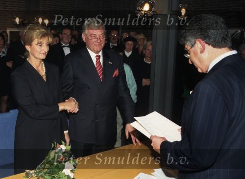 30 November 1996
Pierre Huyskens trouwt voor de 2e maal nadat zijn 1e vrouw enkele jaren geleden daarvoor was overleden.
Foto Peter Smulders BV