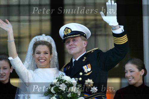 Amsterdam 2 februari 2002
Prins Willem Alexander en Maxima trouwen.
Prinses Juliana als bruidsmeisje