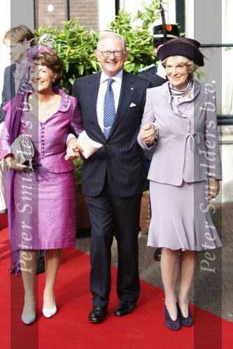 Den Haag 20 oktober 2007
Doop prinses Ariane . Pieter v Vollenhoven met prinses Margriet en Prinses Irene