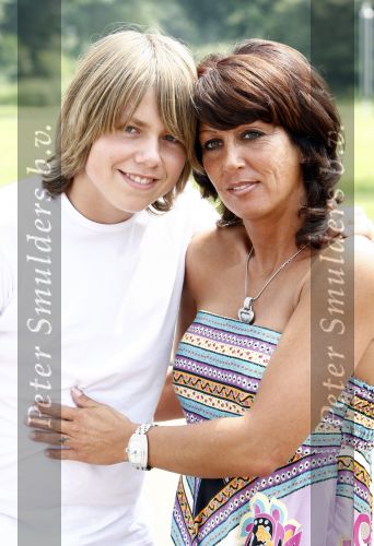 Amsterdam 7 juni 2008
Andre Hazes jr en Rachel hazes bij dag voor ADHD patienten op het trainingscomplex de toekomst van AJAX.