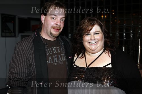 Hilversum 21 november 2008
Opnames popstars dat wordt gepresenteerd door Gerard Joling en een zwangere Nance Coolen. Rebecca met fans en met man kussend
Peter Smulders bv