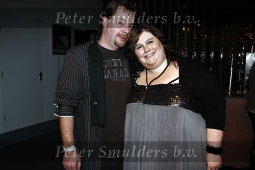 Hilversum 21 november 2008
Opnames popstars dat wordt gepresenteerd door Gerard Joling en een zwangere Nance Coolen. Rebecca met fans en met man kussend
Peter Smulders bv