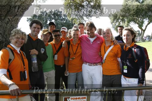 4 November 2007 Valderrama Golfclub ( Spanje )
Finaledag Volvo Masters Seizoen 2007
Robert Jan Derksen (38e en totaal verdiend 809.000 euro )
RJ met een deel van de Ned. Selktie die op bezoek was