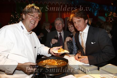 18 December 2008 Kerst/Nieuwjaarsborrel Princess
Chefkok Robert Kranenborg met Prins Pieter Christiaan
Foto Peter Smulders BV Eindhoven