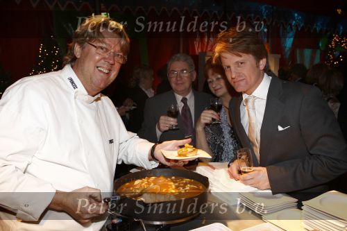 18 December 2008 Kerst/Nieuwjaarsborrel Princess
Chefkok Robert Kranenborg met Prins Pieter Christiaan
Foto Peter Smulders BV Eindhoven