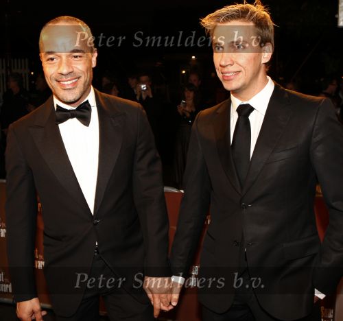 Amsterdam 10 oktober 2008
Premiere Sunset Boulevard in Carre. Stanley Burlesson met vriend
Peter Smulders bv