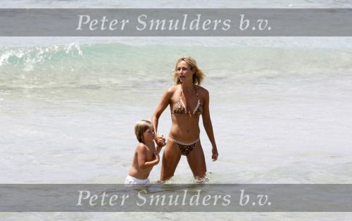 Ibiza  12 juli 2008
Wendy v Dijk met haar zoontje Sem en broer Mike v Dijk op vakantie op ibiza.