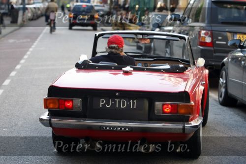 Amsterdam 6 oktober 2007
Willibrord Frequin in Triumph cabrio van 28 jaar oud op de pc hooftstraat.