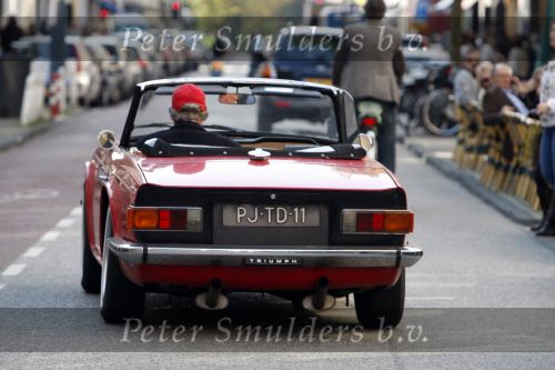 Amsterdam 6 oktober 2007
Willibrord Frequin in Triumph cabrio van 28 jaar oud op de pc hooftstraat.