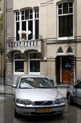 Amsterdam 17 augustus 2008
Winston Gerschtanowitz en Renate verbaan hun huis versierd na geboorte van zoon Julian.
Peter Smulders bv
