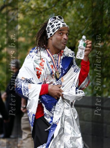 New York 2 november 2008
Yannick Noah na de finish van de New York marathon.
Peter Smulders bv