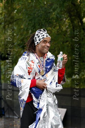 New York 2 november 2008
Yannick Noah na de finish van de New York marathon.
Peter Smulders bv