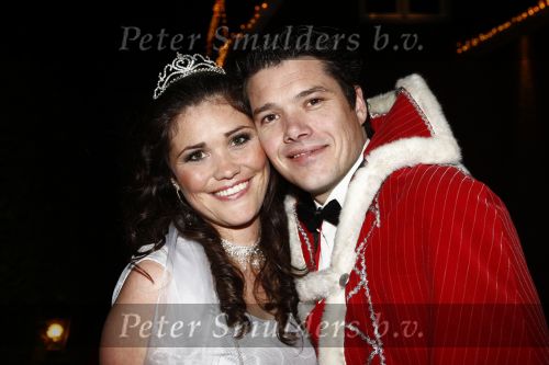 Amsterdam 21 december 2008
House warm party van Jan Smit en Yolanthe Cabau v Kasbergen. Iedereen is verkleed in kleding uit sprookjes. zus Yolanthe met vriend
Peter Smulders bv