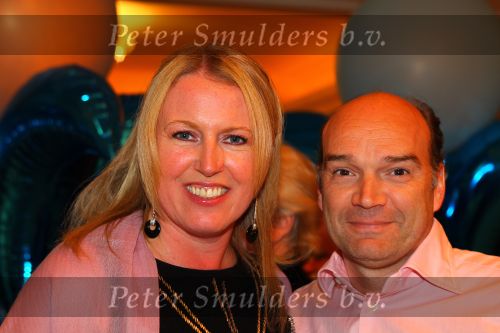 Noordwijk, 2 Mei 2010 Hotel van Oranje, Feest Gerard Joling t.g.v.
het 25 jaar artiesten jubileum
Monique Collignon met haar man
Foto Peter Smulders BV