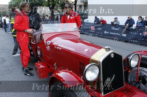 Brescia 6 mei 2010
State of Art is de kledingsponsor van de Mille Miglia. Prins Bernhard jr en Roberto Meyer in bijzondere Alfa Romeo
Peter Smulders bv