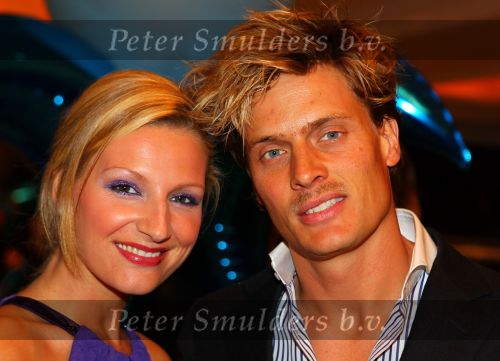 Noordwijk, 2 Mei 2010 Hotel van Oranje, Feest Gerard Joling t.g.v.
het 25 jaar artiesten jubileum
Denise v Rijswijk met Winston Post
Foto Peter Smulders BV