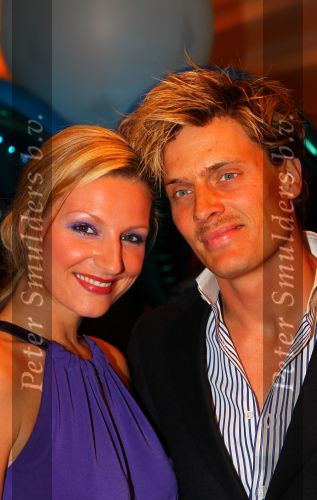 Noordwijk, 2 Mei 2010 Hotel van Oranje, Feest Gerard Joling t.g.v.
het 25 jaar artiesten jubileum
Denise v Rijswijk met Winston Post
Foto Peter Smulders BV