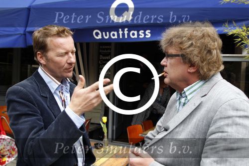 Amsterdam, 16 Mei 2011
Uitreiking boek William Rutten
Frank Awick in gesprek met Henk Westbroek
Foto Peter Smulders BV