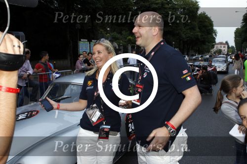 Brescia Mille Miglia 2011
Mark Wegh met zijn vrouw Charlotte Wegh
Foto Peter Smulders BV