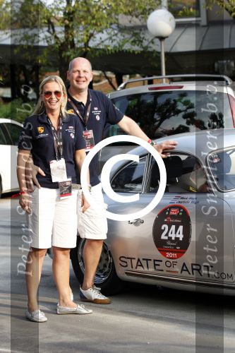 Brescia Mille Miglia 2011
Mark Wegh met zijn vrouw Charlotte Wegh
Foto Peter Smulders BV