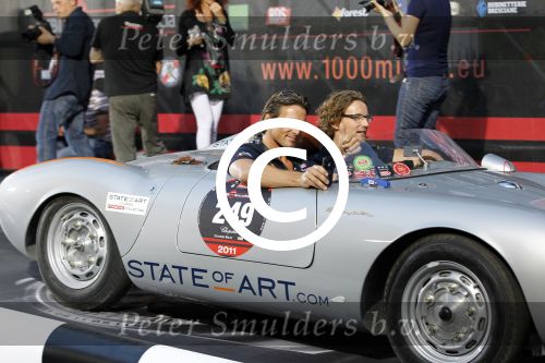 Brescia Mille Miglia 2011
Prins Maurits met zijn broer Prins Bernhard Jr.
Foto Peter Smulders BV