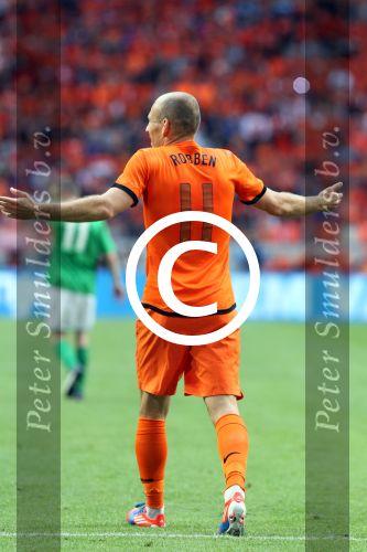 Amsterdam 2 juni 2012
Nederland- Noord ierland 6-0 in de arena.
Arjen Robben
Peter Smulders bv