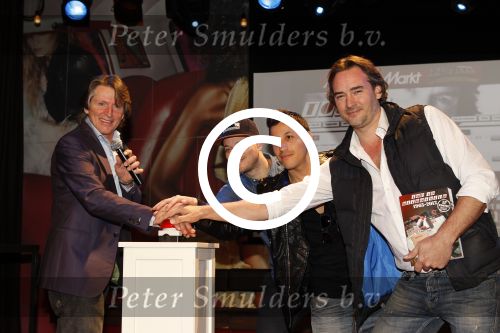 Hilversum, 7 Mei 2011 Feestelijke presentatie 11e Hitdossier Top 40 bij de Vorstin in Hilversum.
Met Jeorne v Nieuwenhuizen, Erik de Zwart, Gers Pardoel en Jody Bernal
Foto Peter Smulders BV