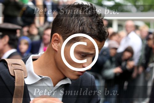 Amsterdam 4 juni 2012
Vertrek Nederlands elftal v.a. het Hilton hotel naar het EK in Oekraine en Polen.
Ibrahim Afellay
Peter Smulders bv