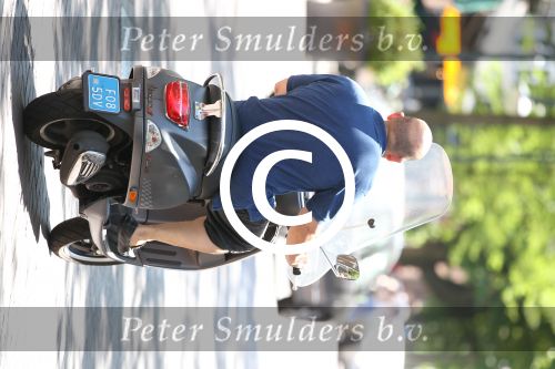 Amsterdam 25 mei 2012
Jaap van Zweden op zijn vespa scooter.
Peter Smulders bv