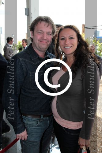 Amsterdam 4 juni 2012
Opening van de harbour club in Amsterdam. Jessica Mendels met man 
Peter Smulders bv