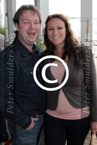 Amsterdam 4 juni 2012
Opening van de harbour club in Amsterdam. Jessica Mendels met man 
Peter Smulders bv