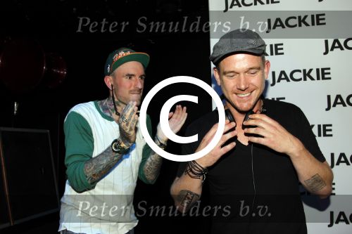 Amsterdam 14 juni 2012
Bachelor uitreiking in club Air van Jackie. Johnny de Mol en Ben Saunders
Peter Smulders bv