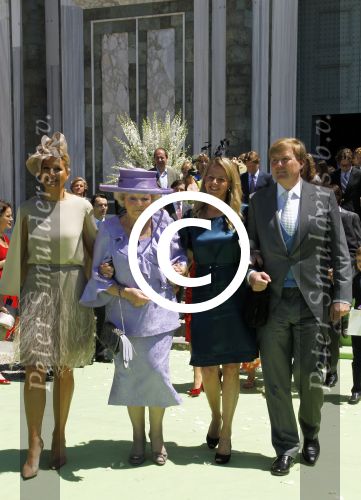 Florence 16 juni 2012
Trouwen Prinses Carolina de Borbon Parma en Albert Brenninkmeijer in de basilica di san Miniato al Monte. Koningin Beatrix met prinses Mabel Prins Willem Alexander en Prinses Maxima
Peter Smulders bv