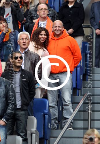 Amsterdam 2 juni 2012
Nederland- Noord ierland 6-0 in de arena. Najib Amhali met zijn zwangere vrouw op de tribune
Peter Smulders bv
