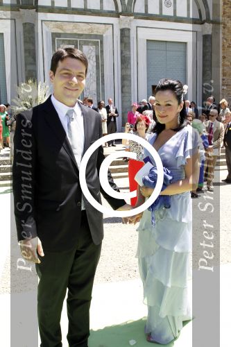 Florence 16 juni 2012
Trouwen Prinses Carolina de Borbon Parma en Albert Brenninkmeijer in de basilica di san Miniato al Monte. Prins Bernardo met zijn vrouw Eva Prinz
Peter Smulders bv