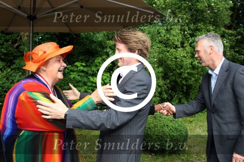 Breukelen 12 juni 2012
Haringparty op Neijenrode. Prins Pieter Christiaan met Erica Terpstra en 
Peter Smulders bv