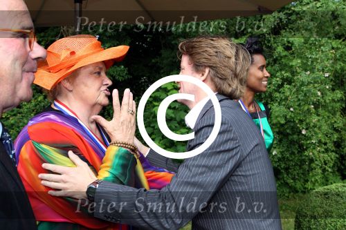 Breukelen 12 juni 2012
Haringparty op Neijenrode. Prins Pieter Christiaan met Erica Terpstra en 
Peter Smulders bv