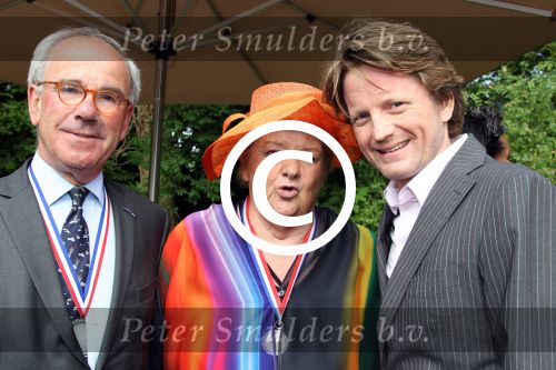Breukelen 12 juni 2012
Haringparty op Neijenrode. Prins Pieter Christiaan met Erica Terpstra en 
Peter Smulders bv
