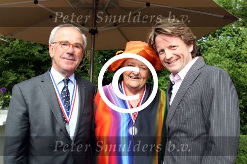 Breukelen 12 juni 2012
Haringparty op Neijenrode. Prins Pieter Christiaan met Erica Terpstra en 
Peter Smulders bv