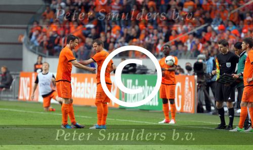 Amsterdam 2 juni 2012
Nederland- Noord ierland 6-0 in de arena. Rafael v d Vaart
Peter Smulders bv