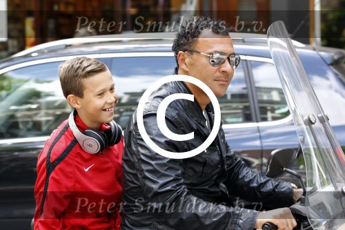 Amsterdam 14 juni 2012
Ruud en Maxim Gullit op vespa scooter en met Bram Moszkowicz.
Peter Smulders bv