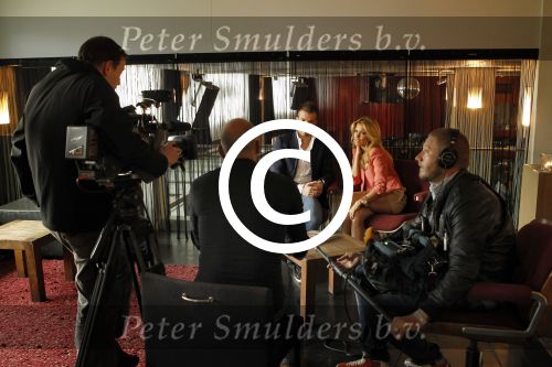 Amsterdam, 3 Mei 2012 Presentatie Nieuw Magazine RAFAEL in Cafe Vak zuid, Olympisch Stadion.
Rafel v d Vaart samen met zijn vrouw Sylvie v d Vaart
Foto Peter Smulders BV