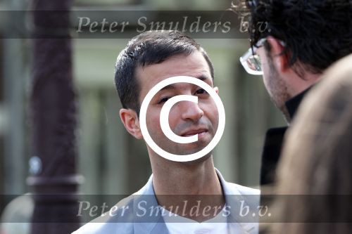 Amsterdam 14 mei 2012
D66 kandidaat Tofik Dibi wordt geinterviewd door jakhals Erik Dijkstra.
Peter Smulders bv