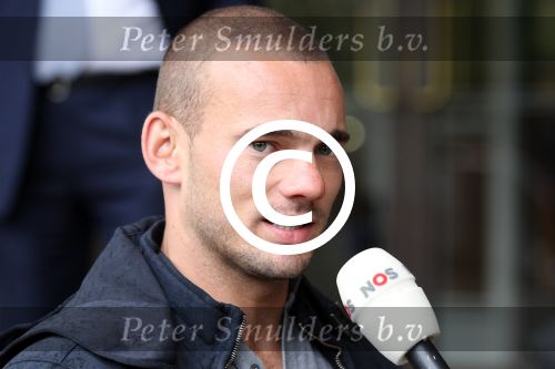 Amsterdam 4 juni 2012
Vertrek Nederlands elftal v.a. het Hilton hotel naar het EK in Oekraine en Polen.
Wesley Sneijder
Peter Smulders bv