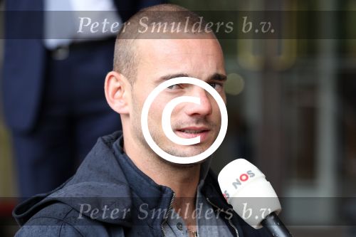 Amsterdam 4 juni 2012
Vertrek Nederlands elftal v.a. het Hilton hotel naar het EK in Oekraine en Polen.
Wesley Sneijder
Peter Smulders bv