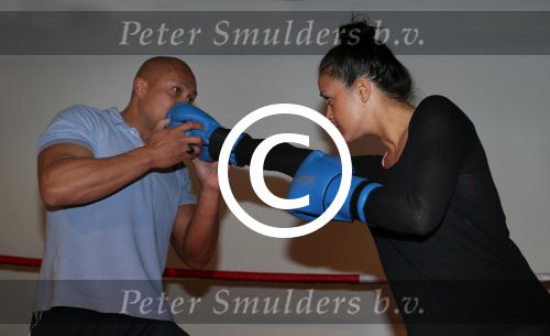 Amsterdam, 21 Mei 2013
Anna-Alicia Sklias op de sportschool samen met PT Oswin Beingsick
Foto Peter Smulders BV