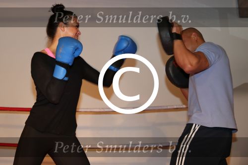 Amsterdam, 21 Mei 2013
Anna-Alicia Sklias op de sportschool samen met PT Oswin Beingsick
Foto Peter Smulders BV