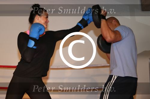 Amsterdam, 21 Mei 2013
Anna-Alicia Sklias op de sportschool samen met PT Oswin Beingsick
Foto Peter Smulders BV