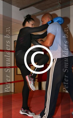 Amsterdam, 21 Mei 2013
Anna-Alicia Sklias op de sportschool samen met PT Oswin Beingsick
Foto Peter Smulders BV